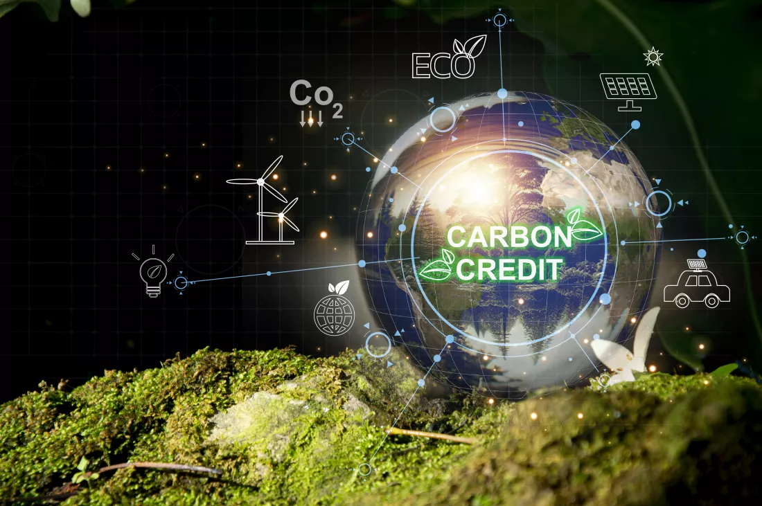 carbon-credit-co2-trading-market-carbon-tradable-certificates-buysell-business-environment-sustainable-industry-company-reduc-carbon-emissions-net-zero-greenhouse-gas-target